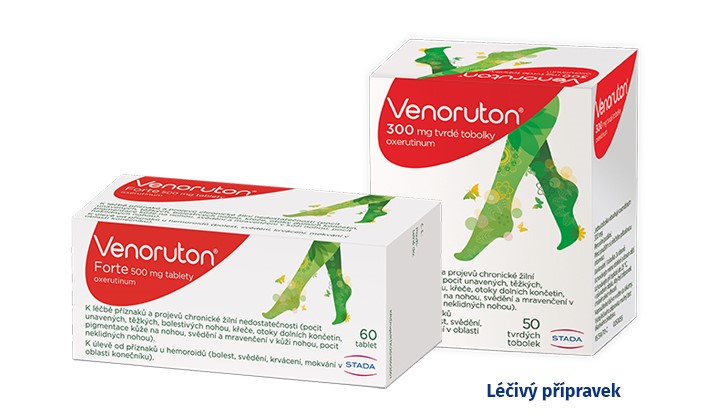 Venoruton Venoruton - zmírňuje příznaky chronické žilní nedostatečnosti a hemoroidů
